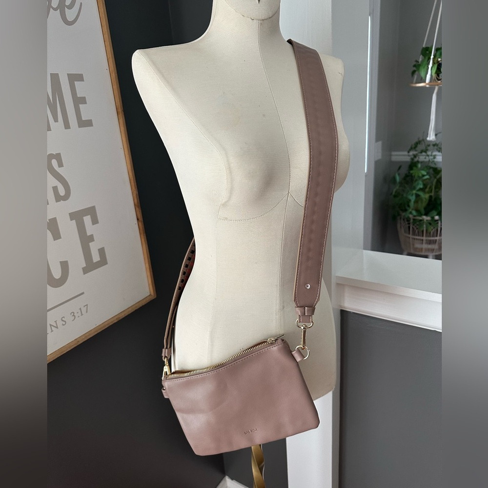 Elegant Taupe Crossbody Bag
